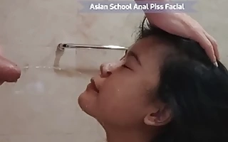 Asian Schoolgirl Anal and Piss Facial Part 2